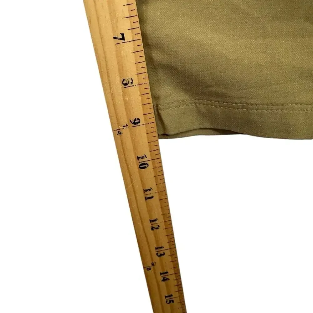Volcom Surf Turf Tan Shorts 2 Way Stretch Flat Front Hybrid Casual 28